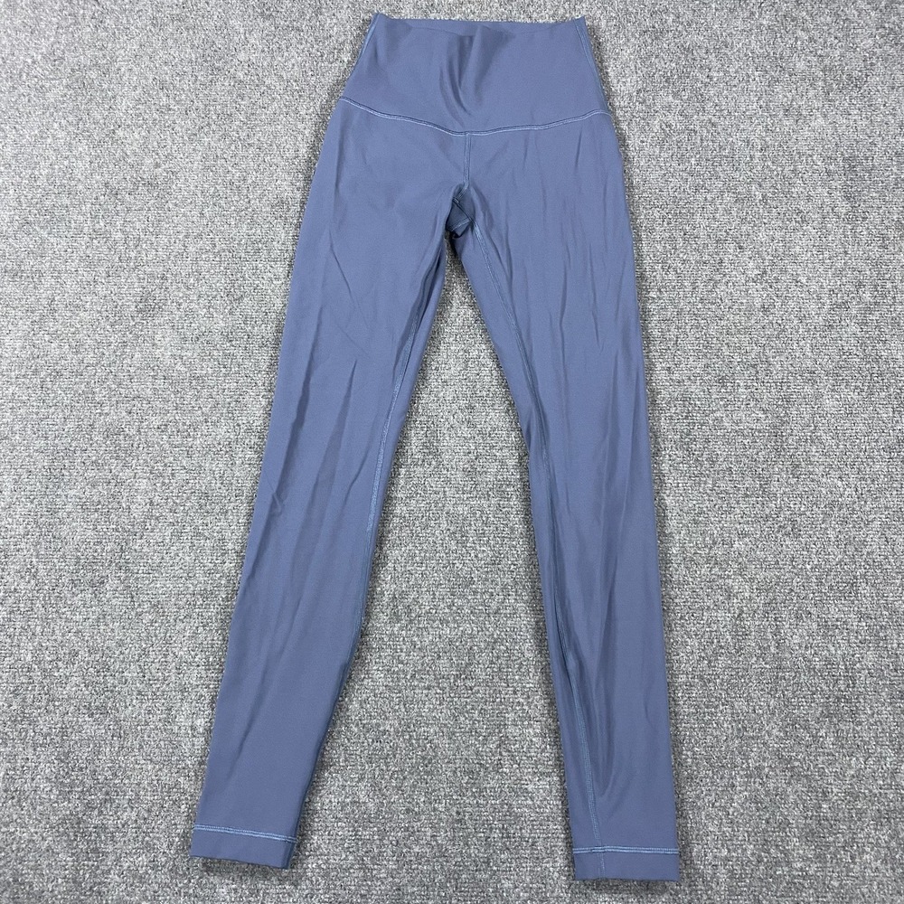 Lululemon Wunder Under High Rise Tight Size 4 Blue Full On Luxstreme 28" Inseam